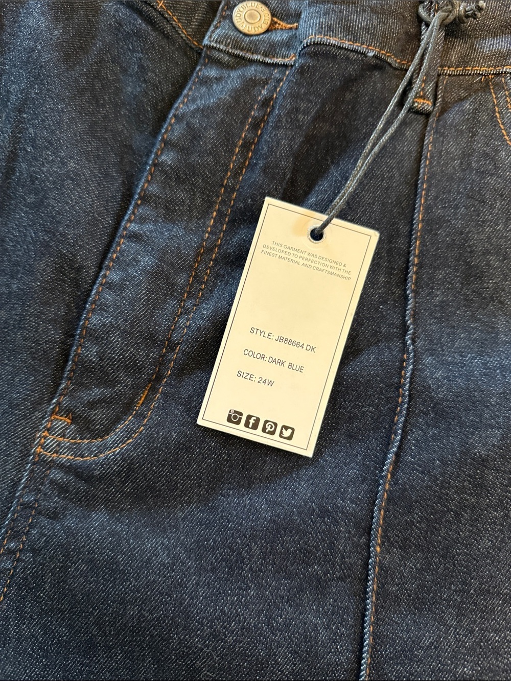 NWT Judy Blue Dark Wash HR Jeans - Picture 6 of 10